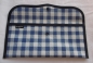 Preview: Cutlery bag checked dark blue white-